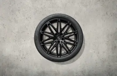 Set di ruote e pneumatici estivi RS Spyder da 22", nero lucido. Porsche Macan-e - 95C044660J